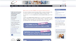 Desktop Screenshot of cpma.ch